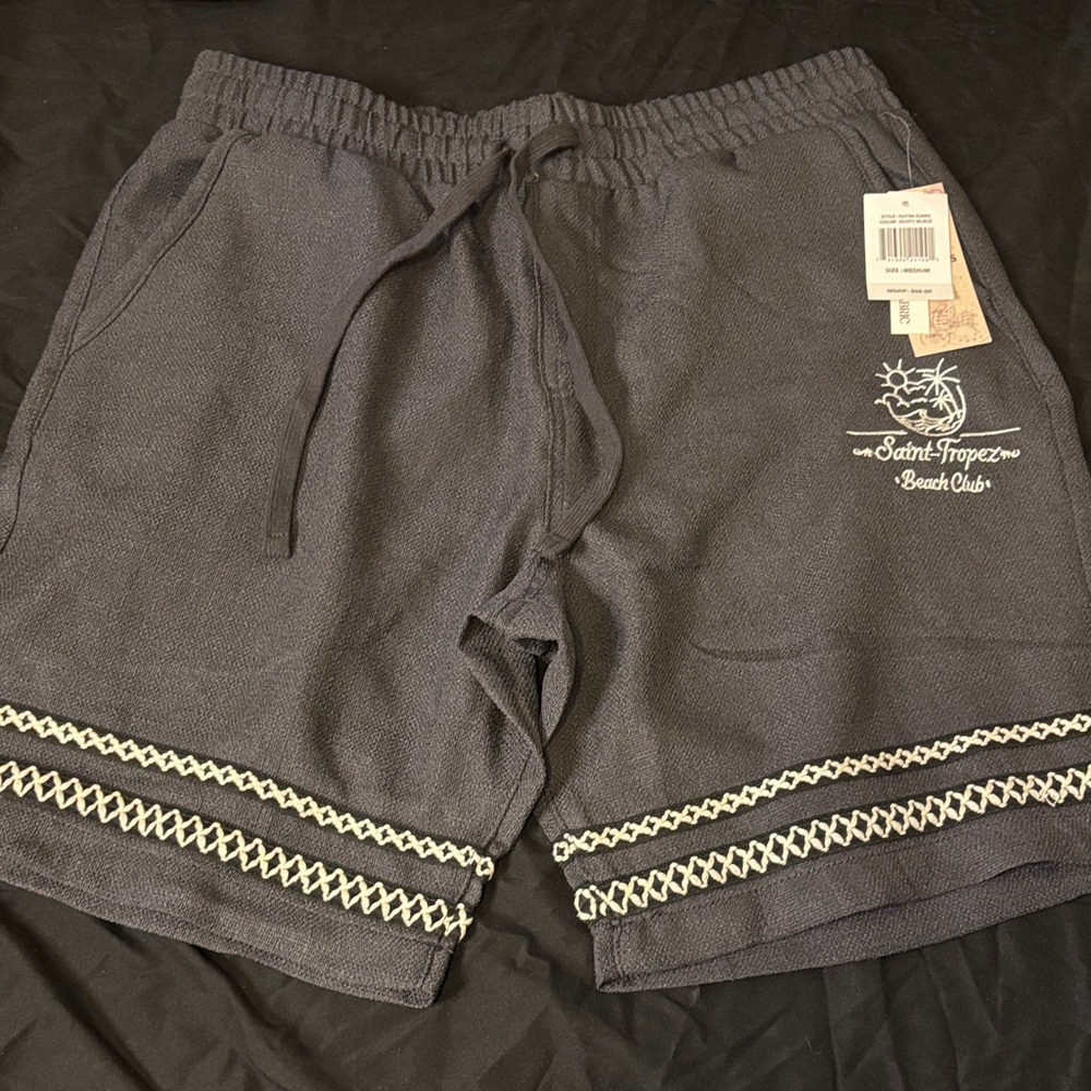 Saint-Tropez Beach Club Men's Navy Athletic Shorts